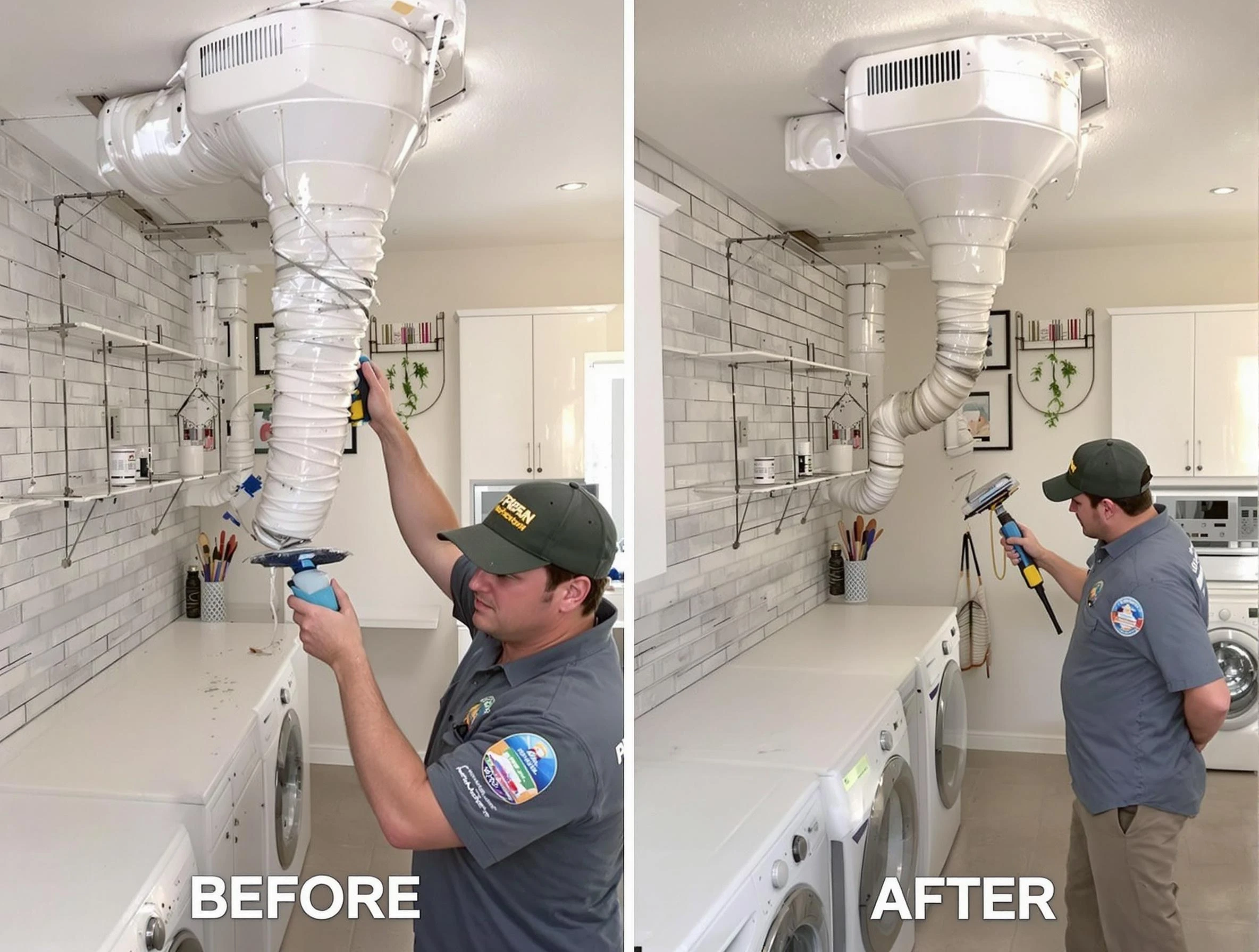 Professional dryer exhaust vent cleaning by Fairburn Dryer Vent Cleaning in Fairburn