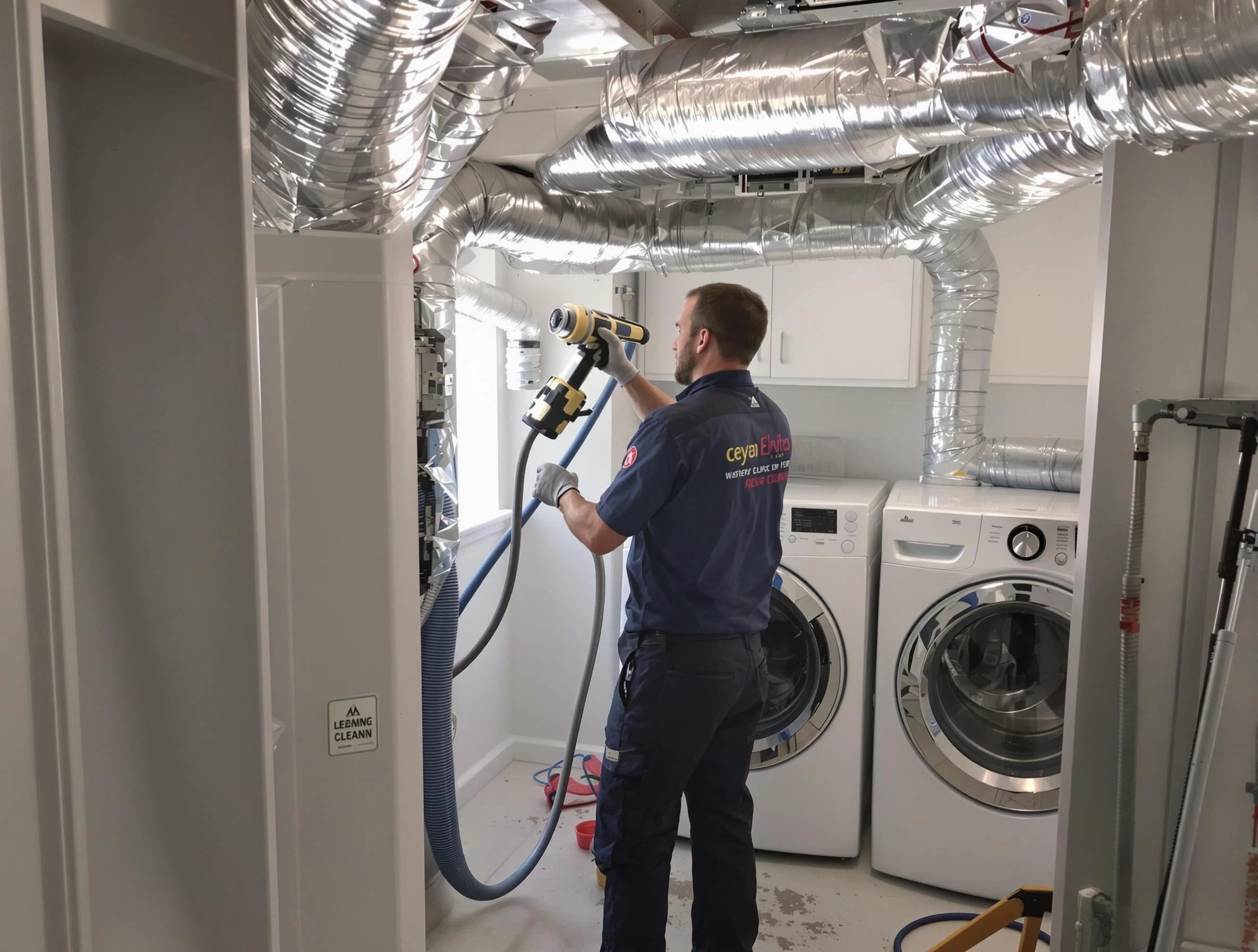 Fairburn Dryer Vent Cleaning specialist using advanced equipment for thorough duct cleaning in Fairburn